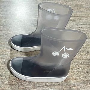 Lemon jelly clear rubber boots